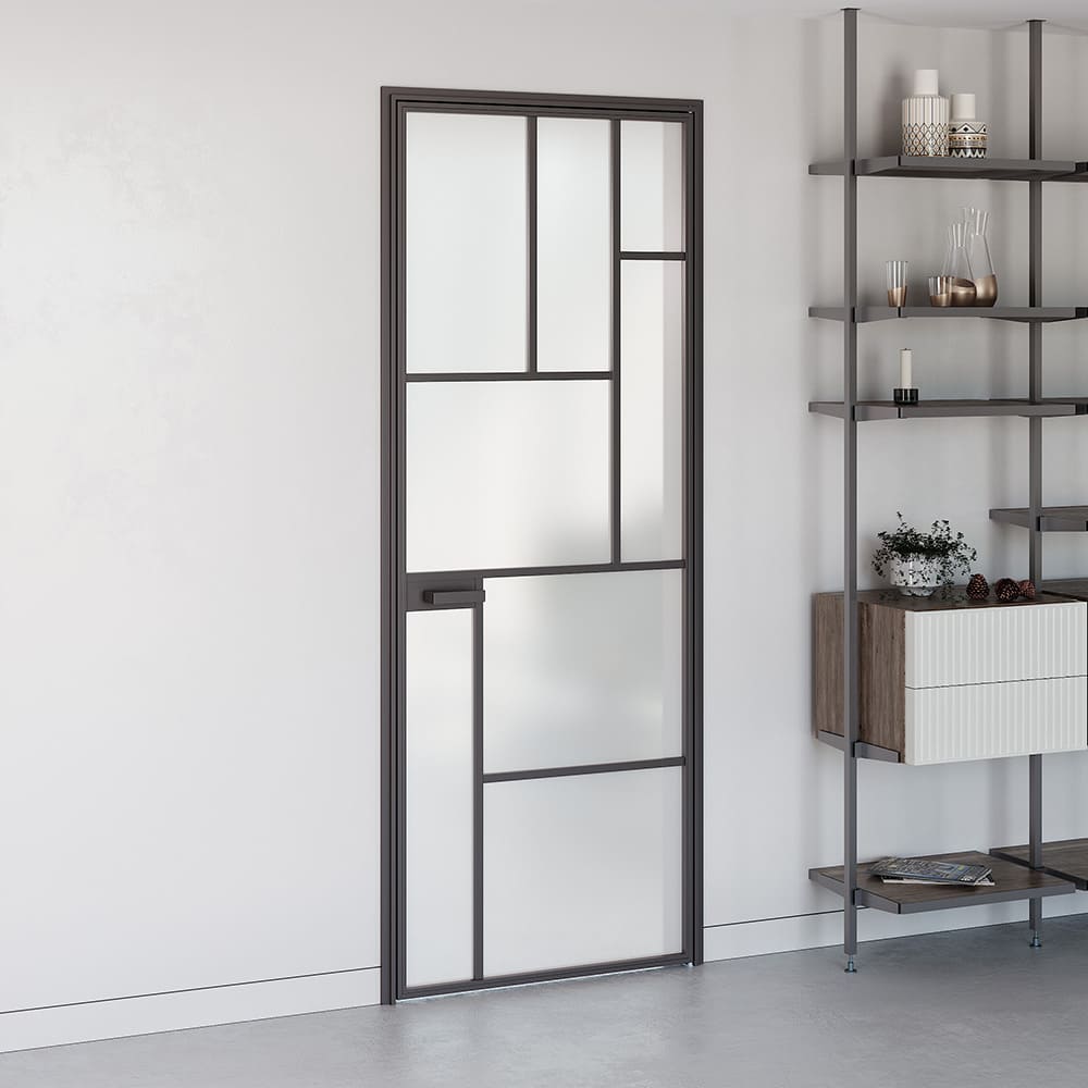 Двери с алюминиевым наличником AluDoors GEOMETRY