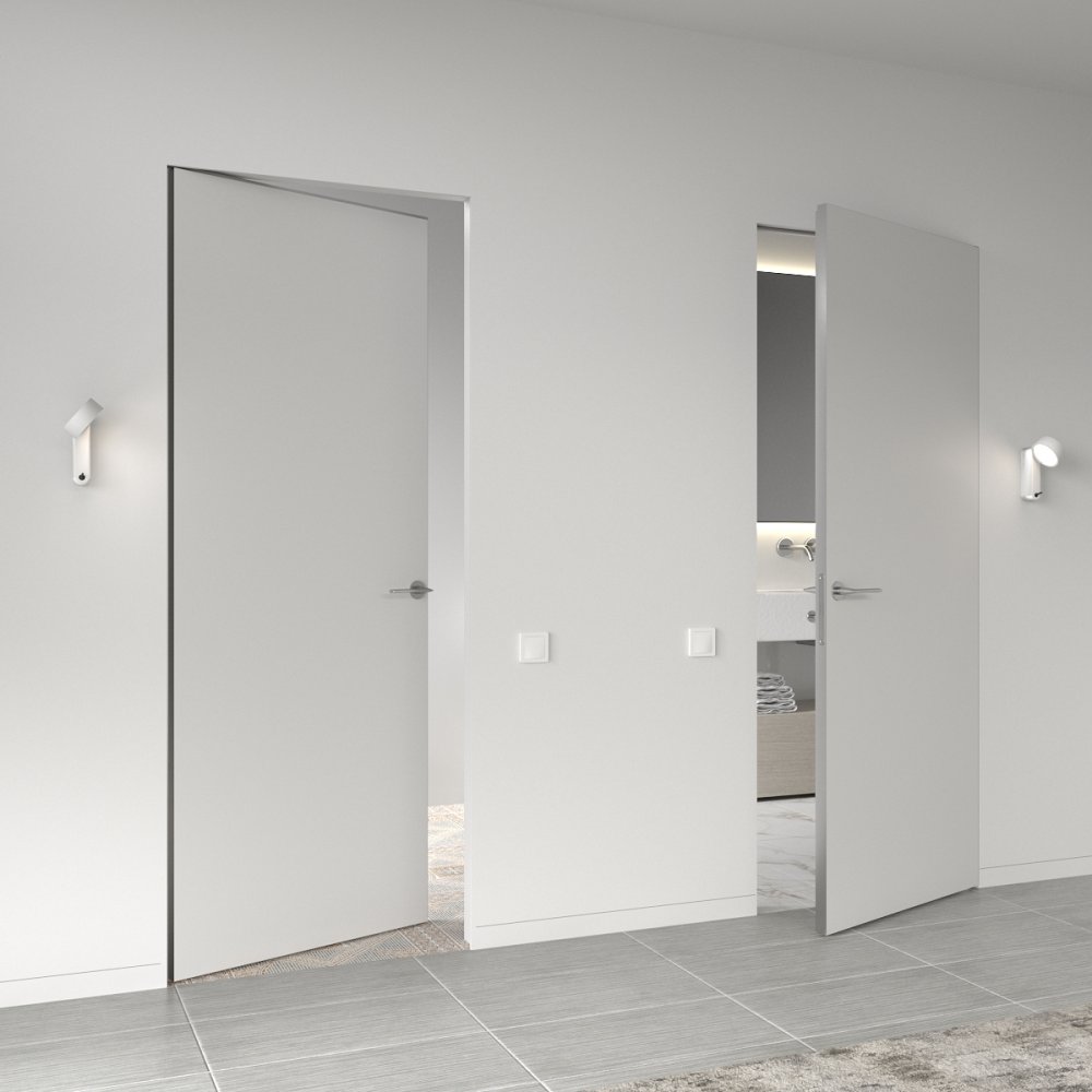Двери скрытого монтажа Invisible Doors анод под покраску