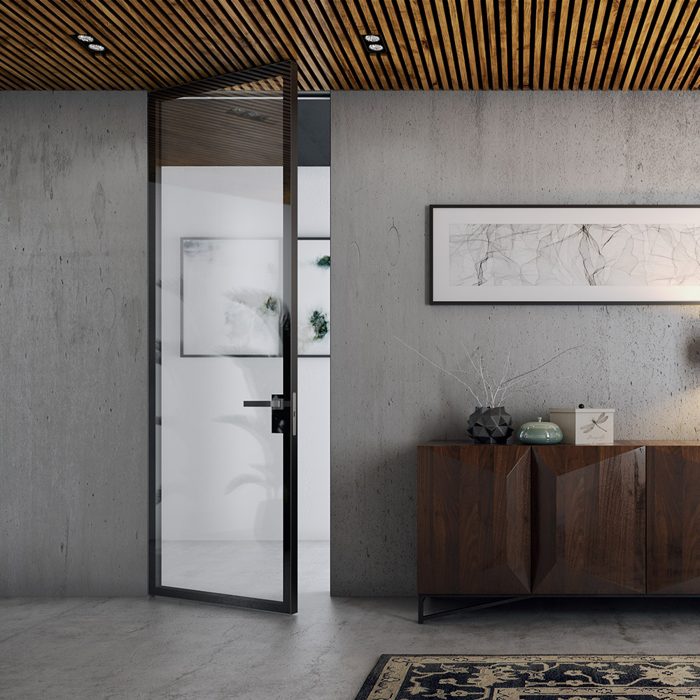 Двери скрытого монтажа AluDoors CLEAR