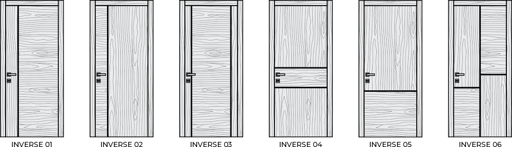مكسو двери Contemporary Inverse Wood в современном стиле