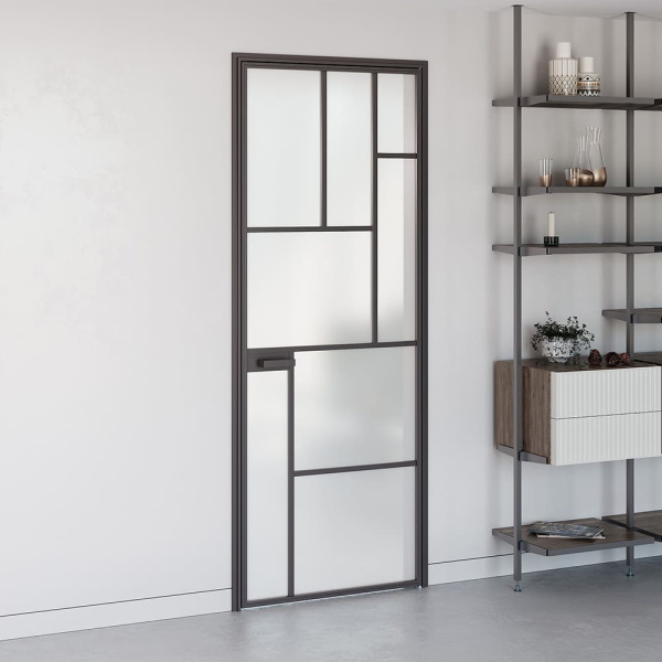 Двери с алюминиевым наличником AluDoors GEOMETRY