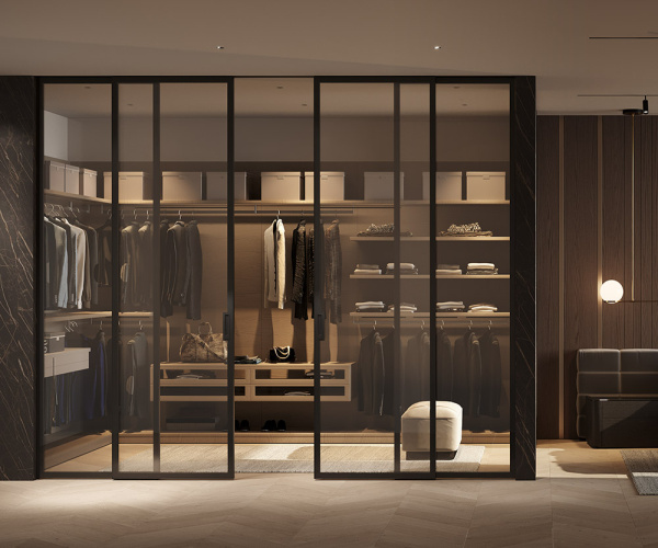 Двери межкомнатные раздвижные AluDoors CLEAR
