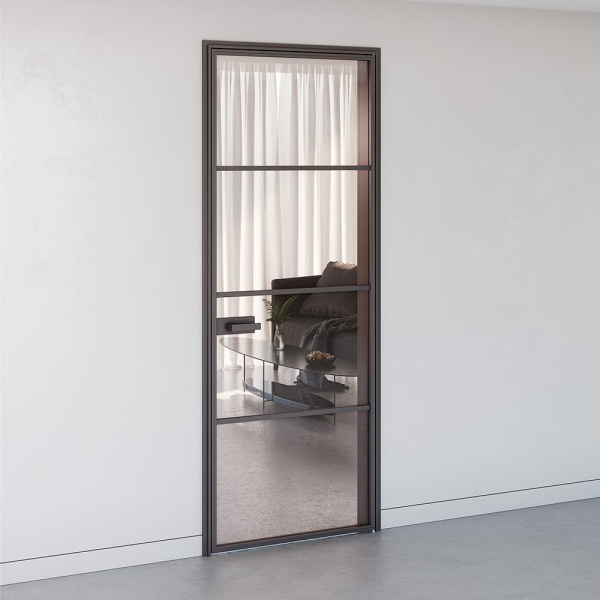 Двери с алюминиевым наличником AluDoors FLAT