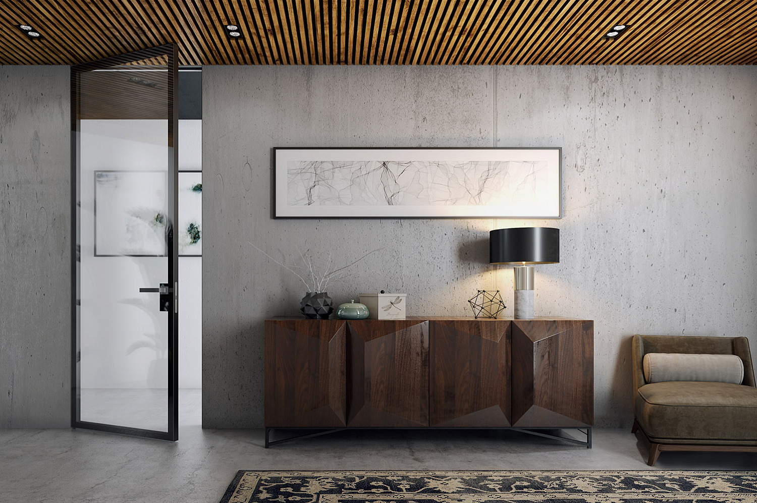 أبواب скрытого монтажа AluDoors CLEAR